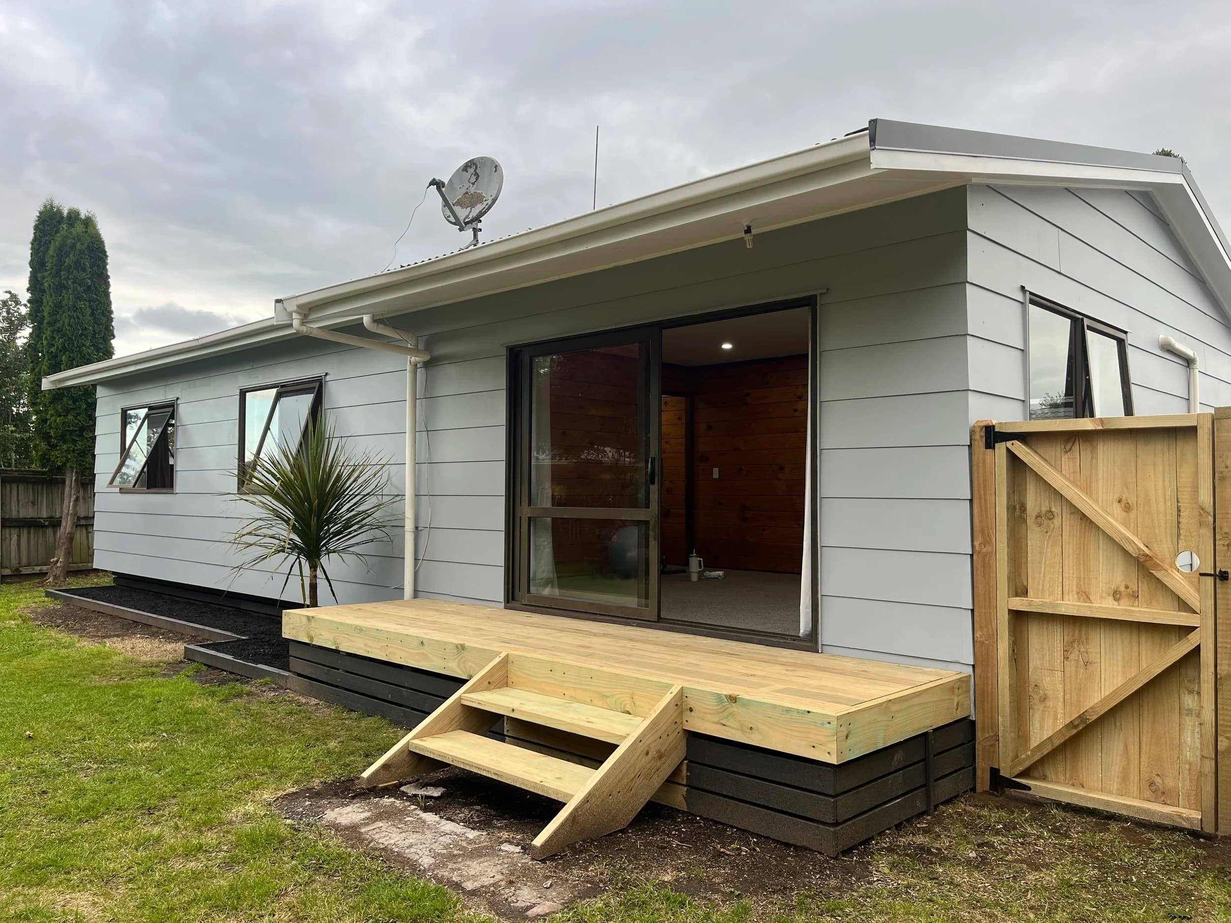 A finished extension matching the original home's character — what good join-work looks like from the street.